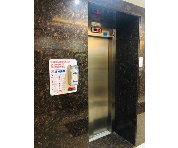 Asansör Tipi - Duvar Tipi Dezenfektan Standı
